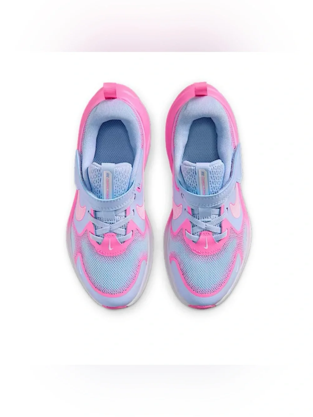 (PS) Nike Cosmic Runner Hydrogen Blue Pink Glow Kids Shoes IQ9862-401 Box No lid